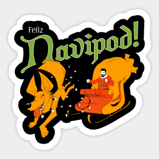 Feliz Navipod BT (before Todd) Logo Sticker